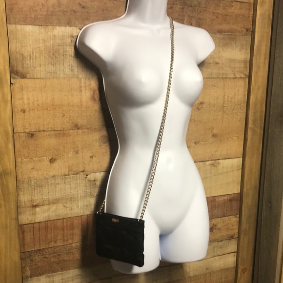 kate spade Bags Kate Spade Black Nylon Quilted Crossbody With Gold